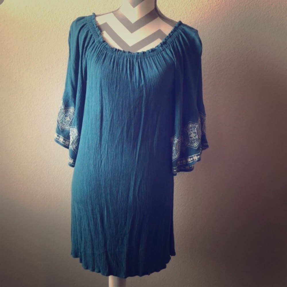 Flying Tomato Anthropologie blue Dress